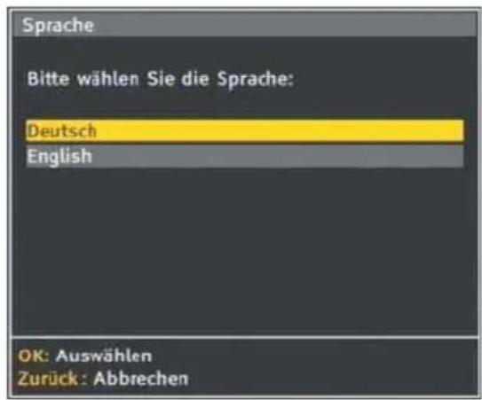 Pace Kabel Digital DC221 - BILDSCHIRM 'SPRACHE' - 1