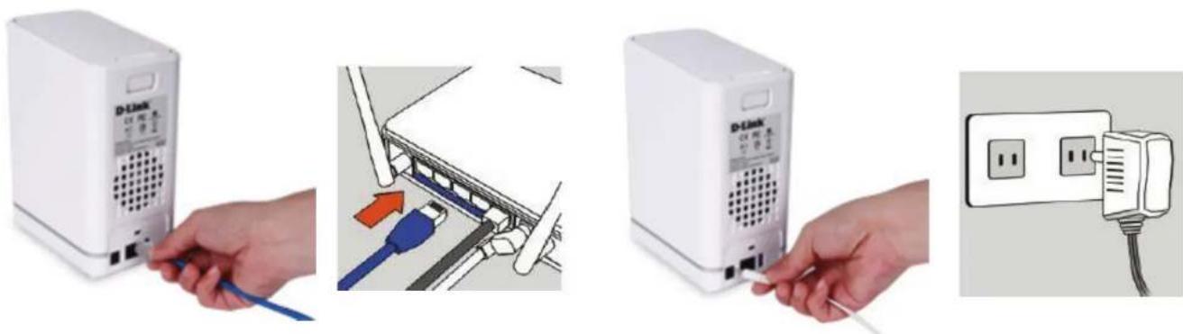 D-LINK ShareCenter DNS-327L - Externes.Netzteil.anschließen - 1