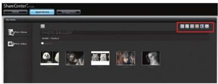 D-LINK ShareCenter DNS-327L - Fotos in einem Album bearbeiten - 2