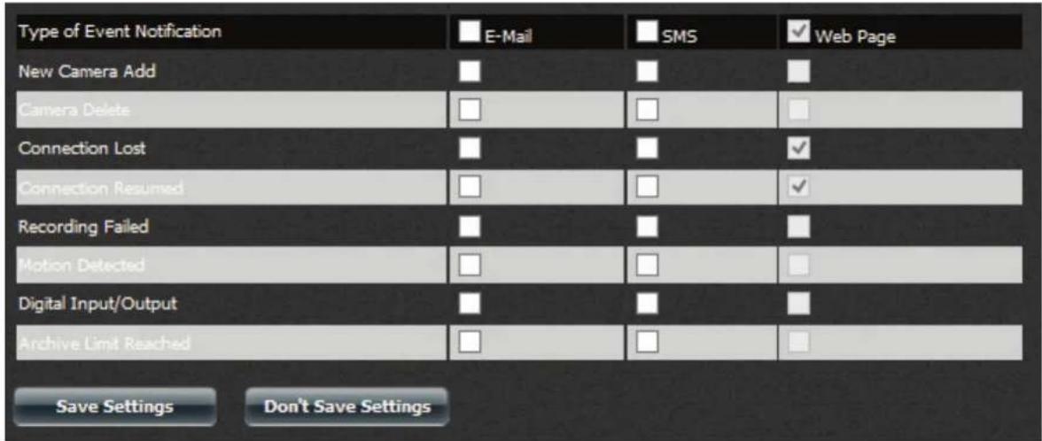 D-LINK ShareCenter DNS-327L - My Surveillance - Setup - Ereigniseinrichtung - 2