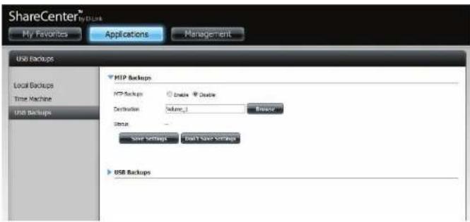 D-LINK ShareCenter DNS-327L - MTP-Backups - 1