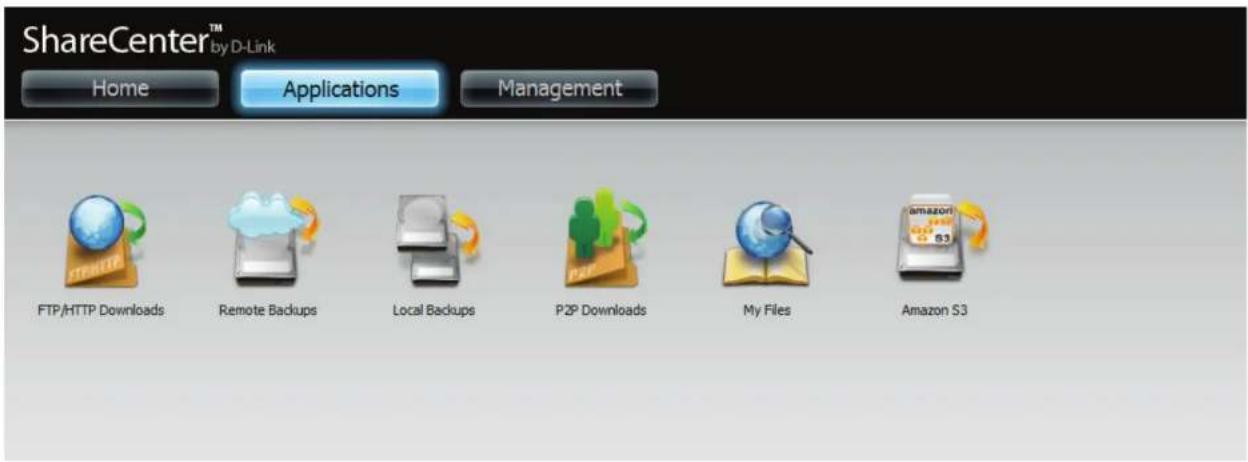 D-LINK ShareCenter DNS-327L - Applications (Anwendungen) - 1
