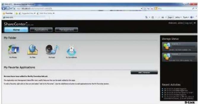 D-LINK ShareCenter DNS-327L - Abschnitt 4 - Konfiguration - 2