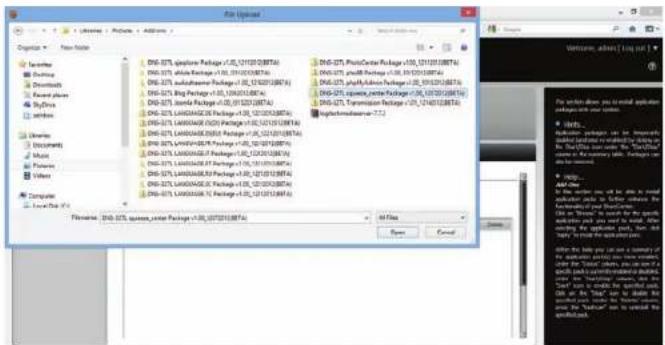 D-LINK ShareCenter DNS-327L - Installation der Add-Ons von webbasierter grafischen Benutzeroberfläche - 2