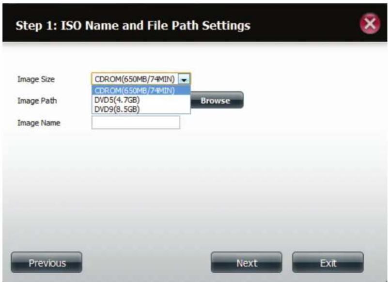 D-LINK ShareCenter DNS-327L - ISO Namen- und Dateipfadeinstellungen - 1