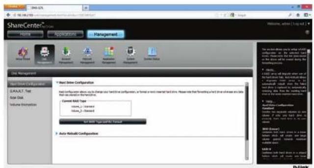 D-LINK ShareCenter DNS-327L - Abschnitt 4 - Konfiguration - 2