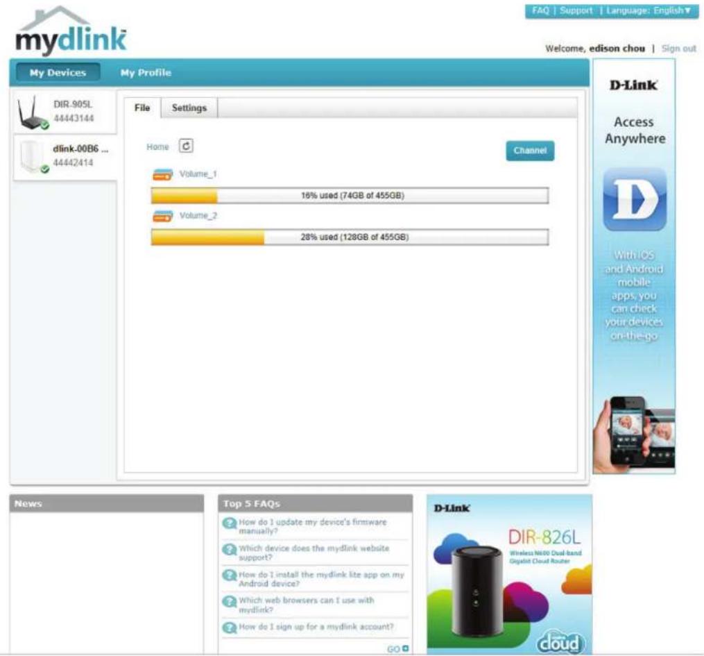 D-LINK ShareCenter DNS-327L - Abschnitt 4 - Konfiguration - 1