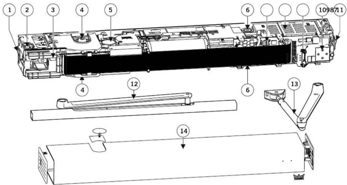 Dorma ED 100 - Antriebssystem - 1
