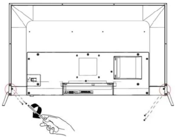 HANNSPREE Hanns.G HL 326 UPB - DISSEMBLING THE STAND BASE: - 1