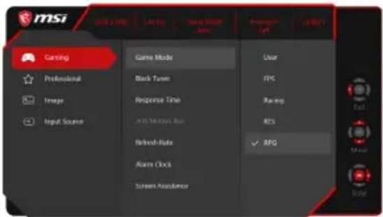 MSI Optix MAG271CP - Navi Key - 3