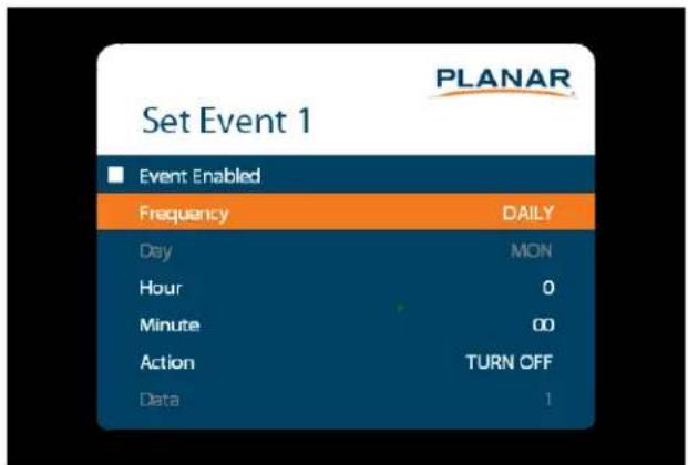 Planar QE7550-T - Set Date and Time - 1