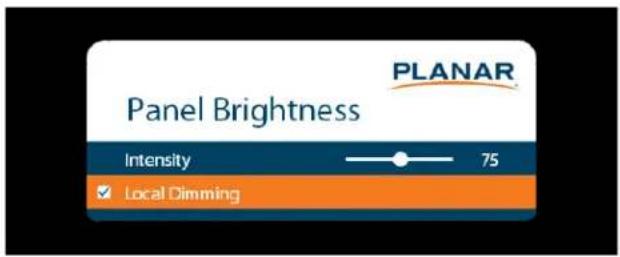 Planar QE7550-T - Advanced Settings Menu - 2