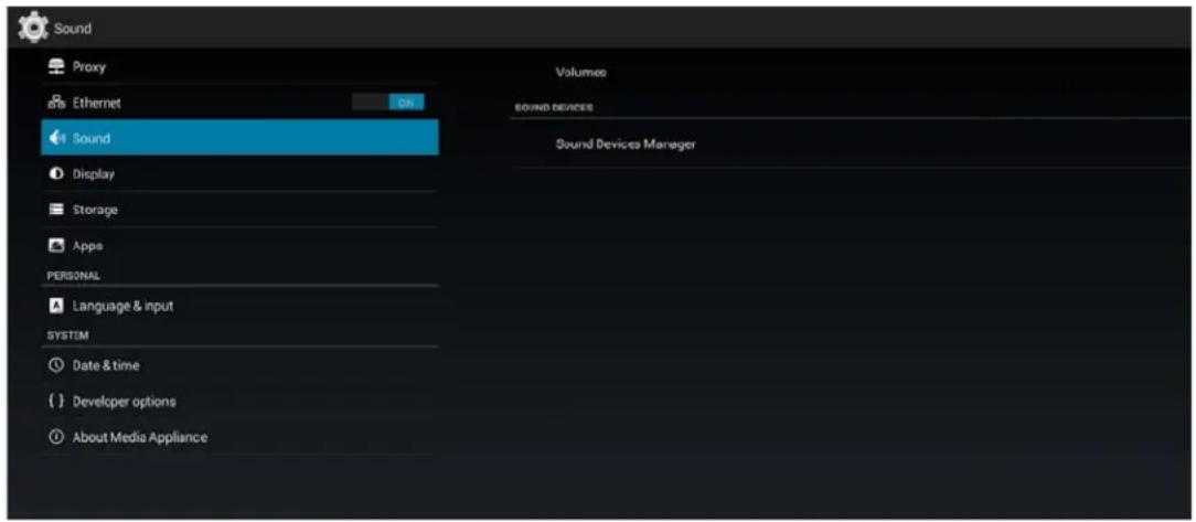 Planar QE7550-T - Sound Settings - 2