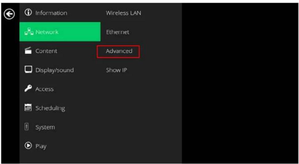 Planar QE9850 - Proxy Settings - 2