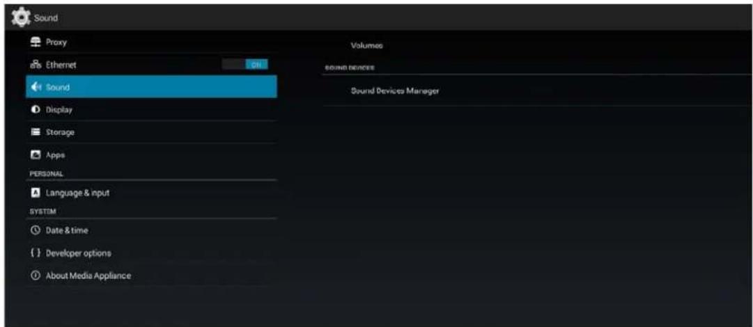 Planar QE9850 - Sound Settings - 2