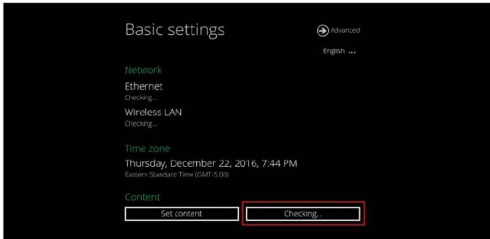 Planar QE9850 - Input the SMIL/HTML5 content URL and click Set. It will return to Basic settings automatically. - 6
