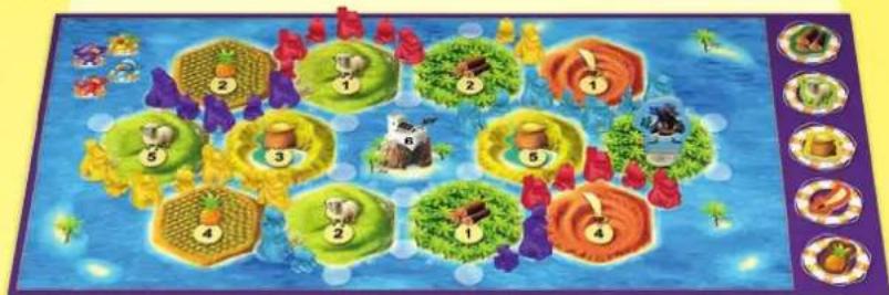 Kosmos Die Siedler von Catan Junior - Zu 1. WÜRFELN und PLÄTTCHEN SAMMELN - 2