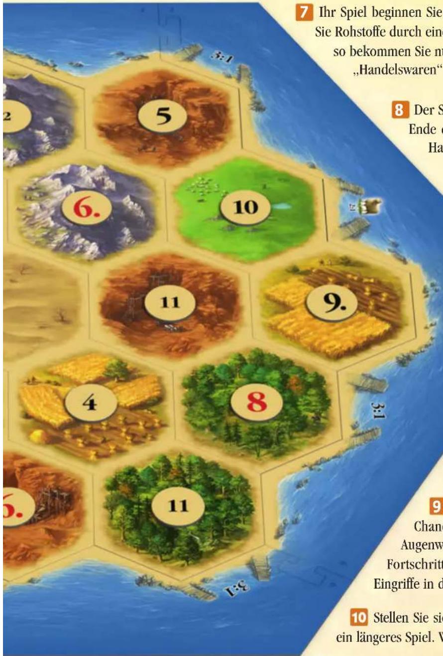 Kosmos Catan Städte und Ritter - Spielübersicht &amp; Spielplan für die ersten Spiele - 2