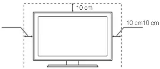 SAMSUNG UE55D6000TK - Securing the Installation Space - 1