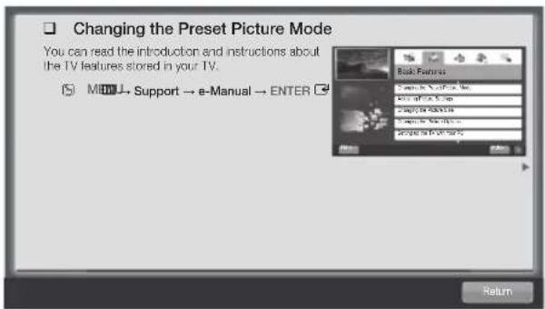 SAMSUNG UE55D6000TK - Using the Help - 1