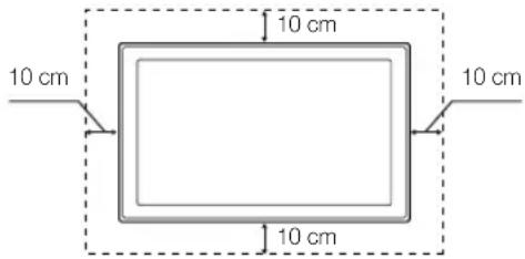 SAMSUNG UE55D6000TK - Securing the Installation Space - 2