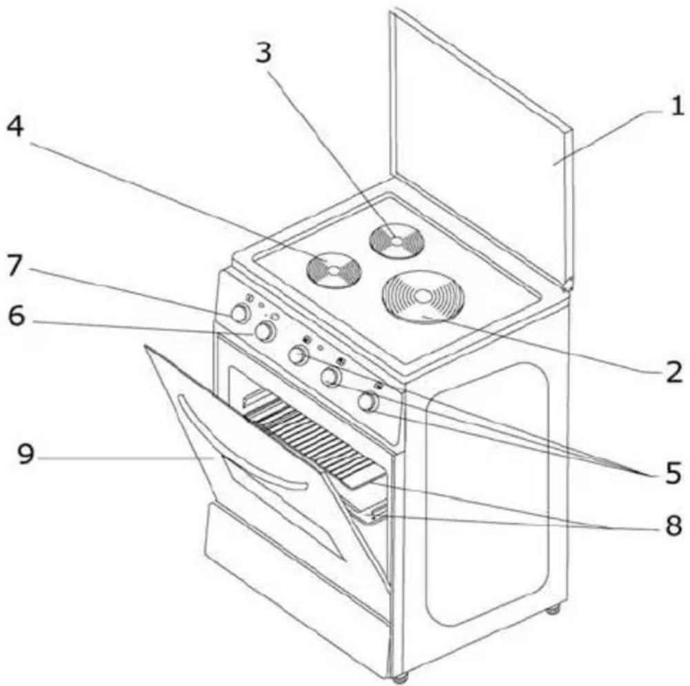 Esco VS55315B - DESCRIPTION DE LA CUISINIERA TOUT ELECTRIQUE - 1