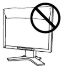 EIZO FlexScan L685 - Blockieren Sie die Lüftungsschlitze am Gehäuse nicht. - 1