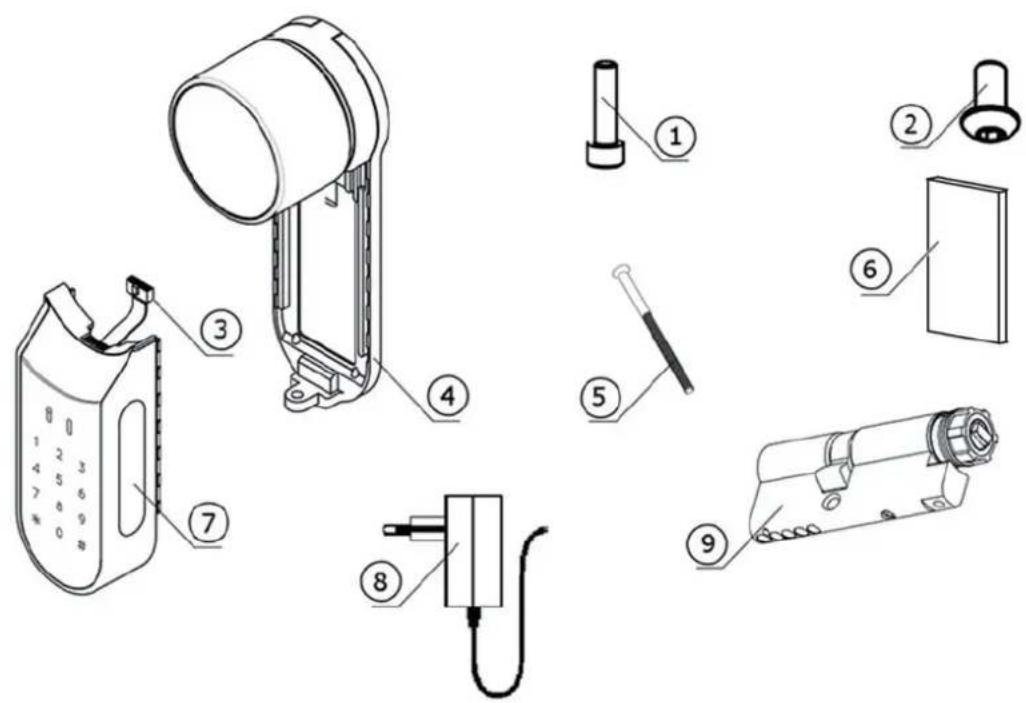Yale YAZU 06995 - Bauteile - 1