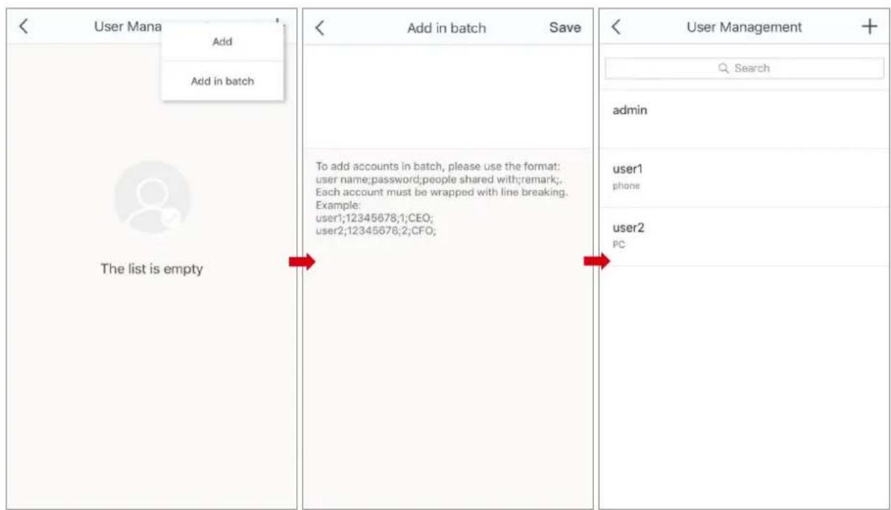 IP-COM EP9 - ■ Adding the accounts in batch - 1