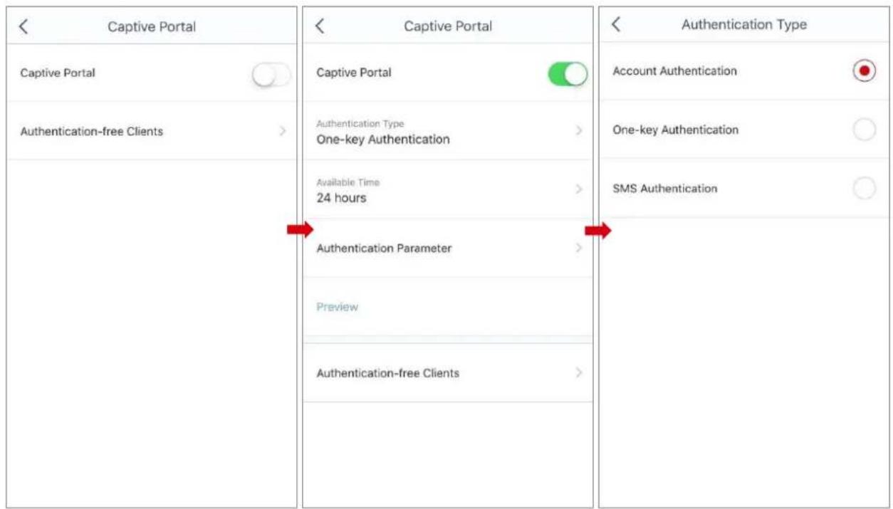 IP-COM EP9 - Choose Sengs > Capve Portal to enter the conguraon page. - 2