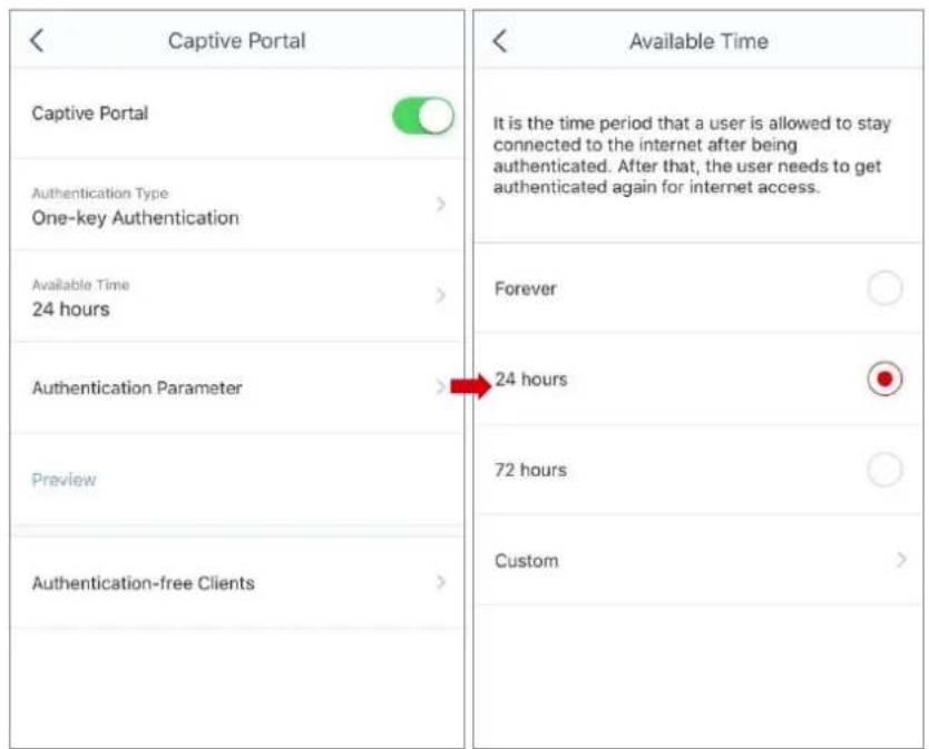 IP-COM EP9 - Choose Sengs > Capve Portal to enter the conguraon page. - 3