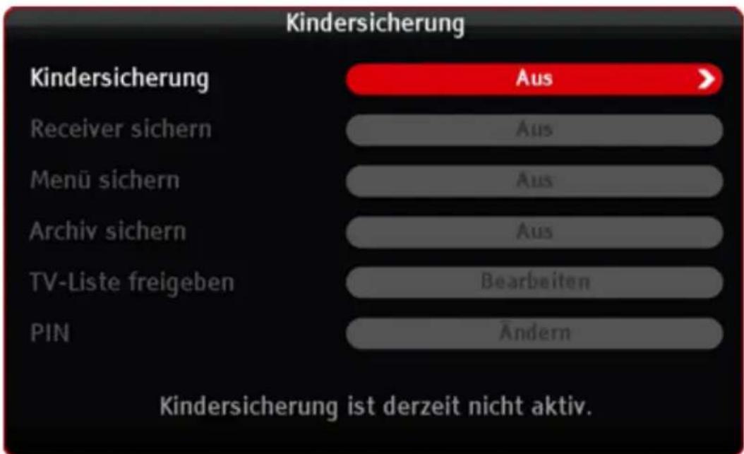 KATHREIN TT-smart C2821 CI+ - Kindersicherung - 1