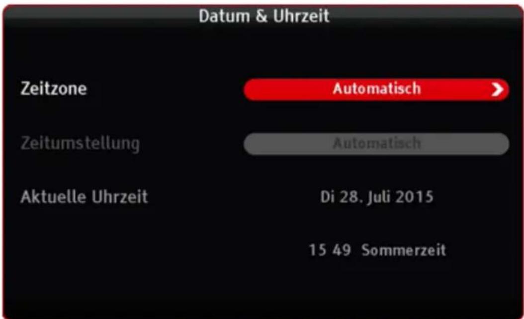 KATHREIN TT-smart C2821 CI+ - Datum & Uhrzeit - 1