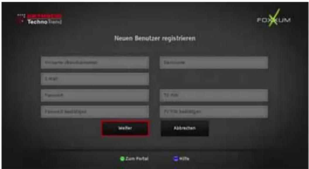 KATHREIN TT-smart C2821 CI+ - Einen neuen Benutzer registrieren - 2