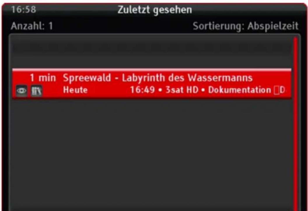 KATHREIN TT-smart C2821 CI+ - Zuletzt gesehen - 1