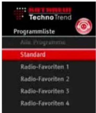KATHREIN TT-smart C2821 CI+ - Vorhandene Programmlisten - 2