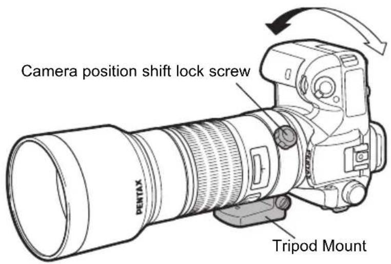 Camera position shift lock screw PENTAX Tripod Mount