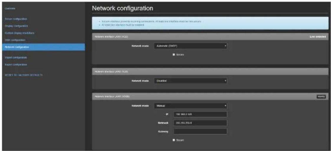 Analog Way Picturall Twin Compact MSTC02-R1 - Network configuration for Picturall Pro - 1