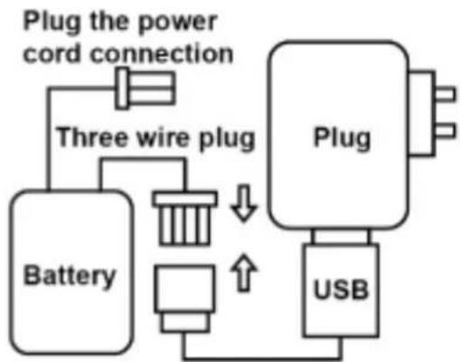MJX X401H - The method of the aircraft battery charging - 1
