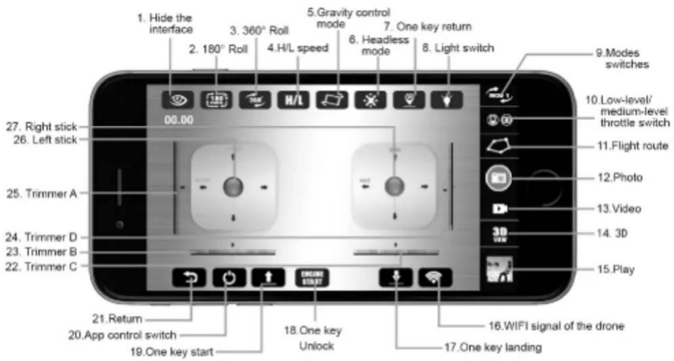 MJX X401H - There are two modes of the "MJX H"APP - 7