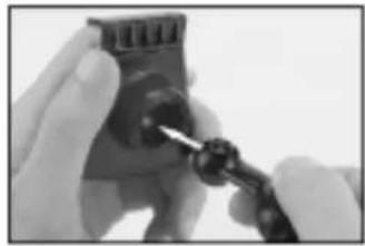 MJX X401H - Install the holder of the mobile phone: - 1