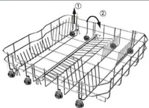 Modena WP 600 - Bottom shelf Fold In Basket - 1