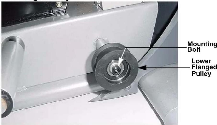 Precor C7876i Stairclimber - Procedure 7.8 - Replacing a Flanged Pulley - 1