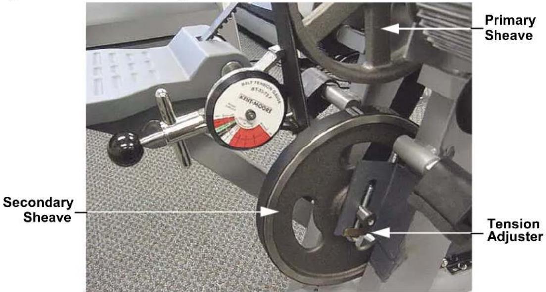 Precor C7876i Stairclimber - Procedure 5.2 - Checking Drive Belt Tension - 1