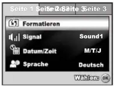REVUE DC 700 - Menü Setup - 1