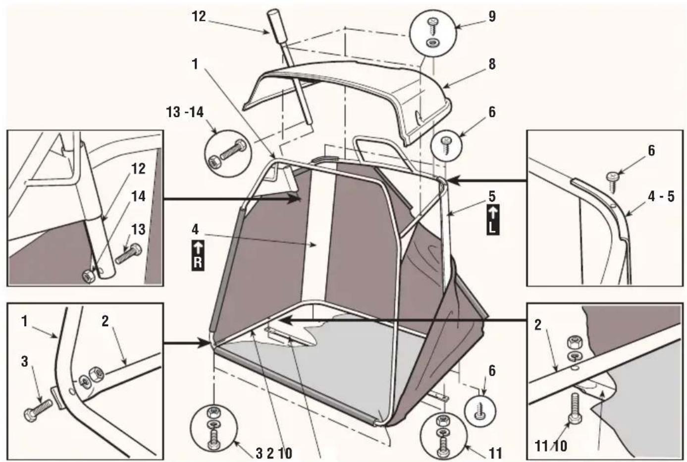 VIKING Cyclon MT 540 - MONTAGE DES SACKS - 1