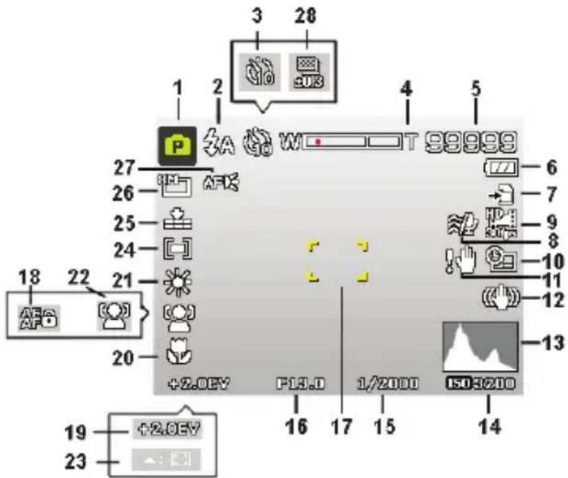 MEDION LIFE P44066 (MD 87366) - Displayanzeigen für die Aufnahme - 1