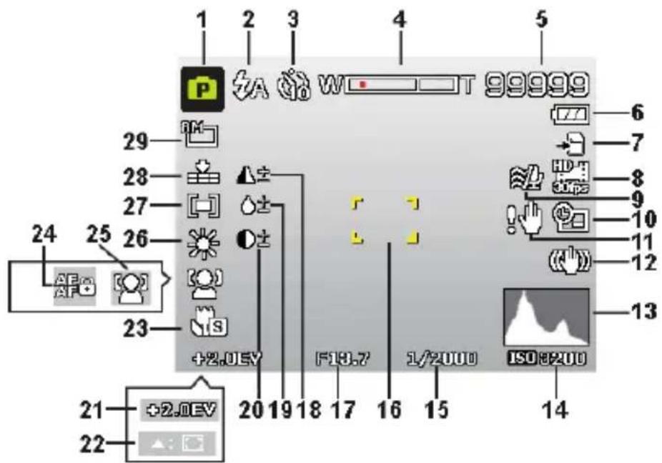MEDION LIFE E44050 (MD 86930) - Displayanzeigen für die Aufnahme - 1