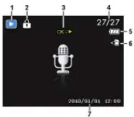 MEDION LIFE E44050 (MD 86930) - Displayanzeigen für die Ton-Wiedergabe - 1