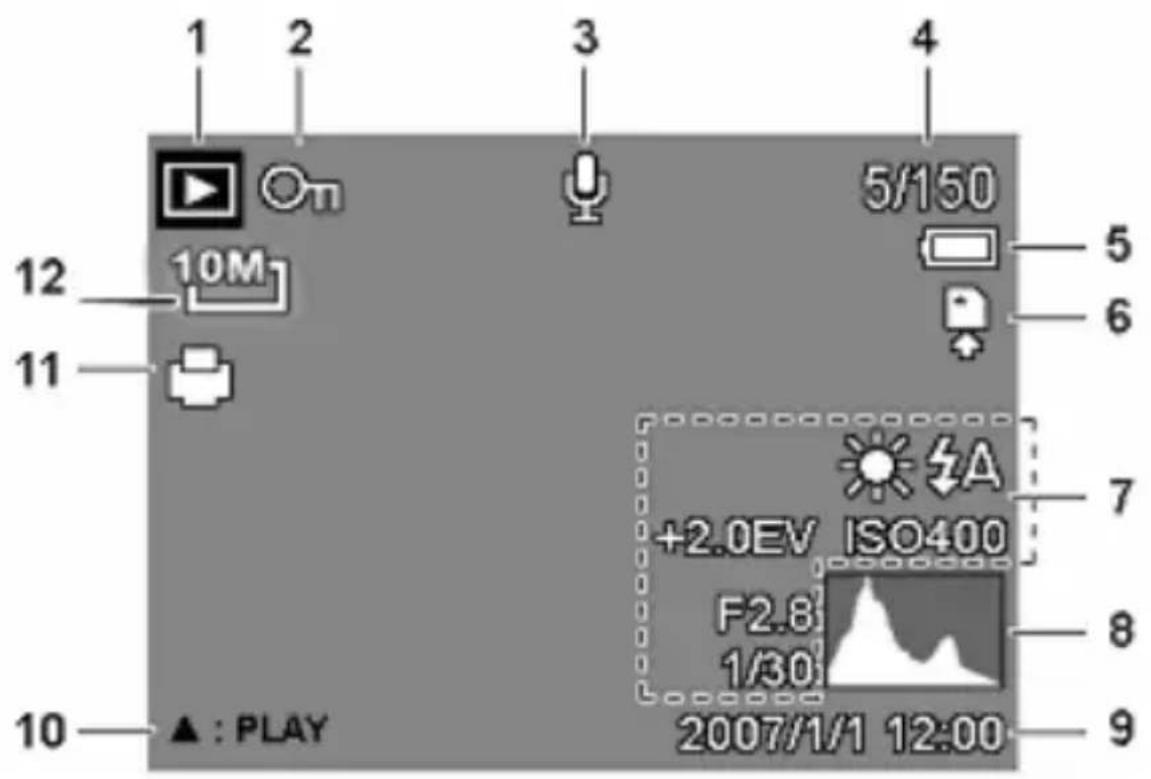 MEDION LIFE E42005 (MD 85956) - Displayanzeigen für die Wiedergabe - 1